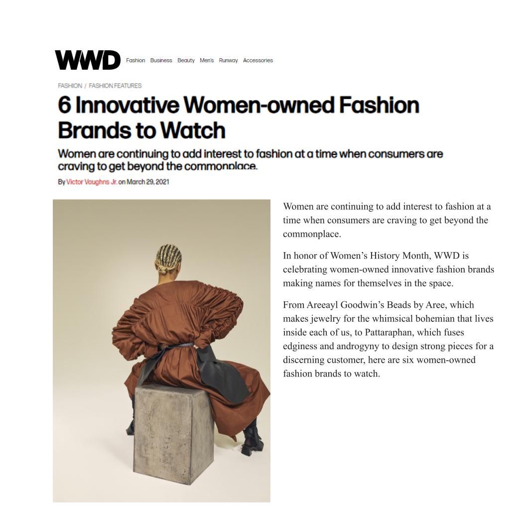 WWD: 6 Innovative Women-owned Fashion Brands to Watch