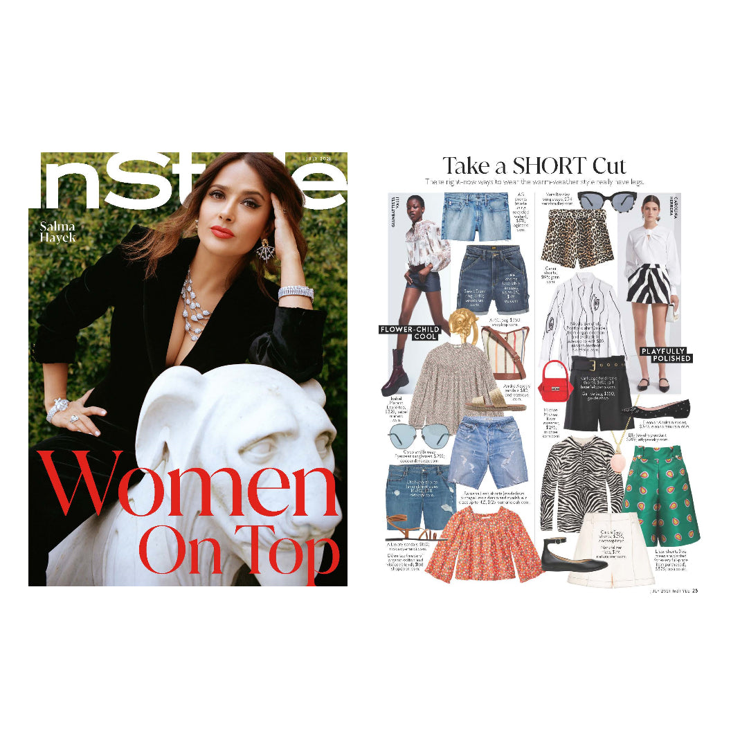 The Studio Shirt in the Behold Print Featured in the July ‘21 Issue of Instyle