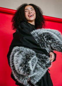 Foxy Bag Grey – NICOLE BENEFIELD PORTFOLIO